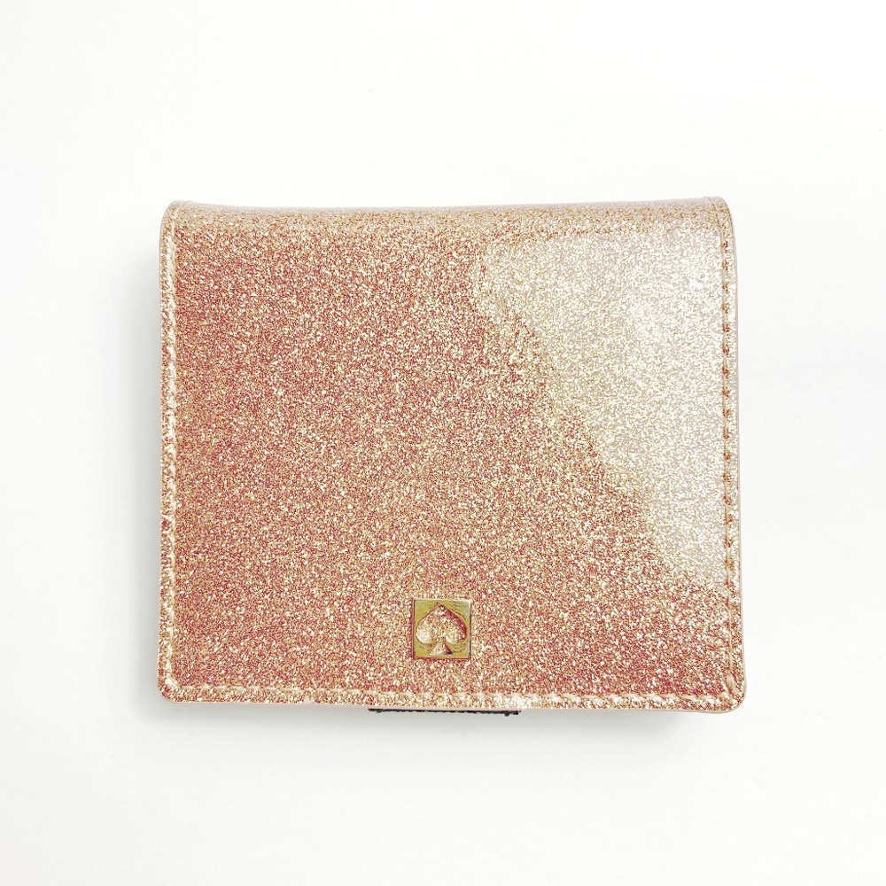Kate Spade Women's Small Glitter Pink Wallet